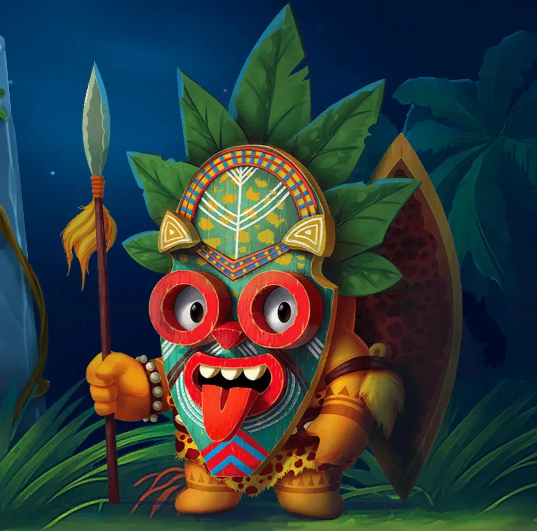 Wazamba casinon uniikki hahmo ja pelimaski Advar